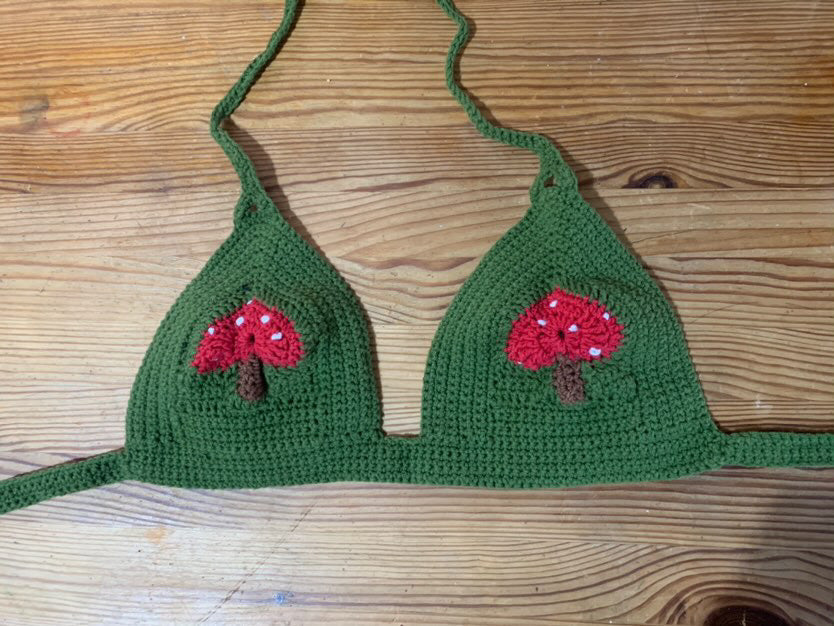 A Fairy’s Mushroom Top - DIY Crochet Festival Crop Top PDF Pattern