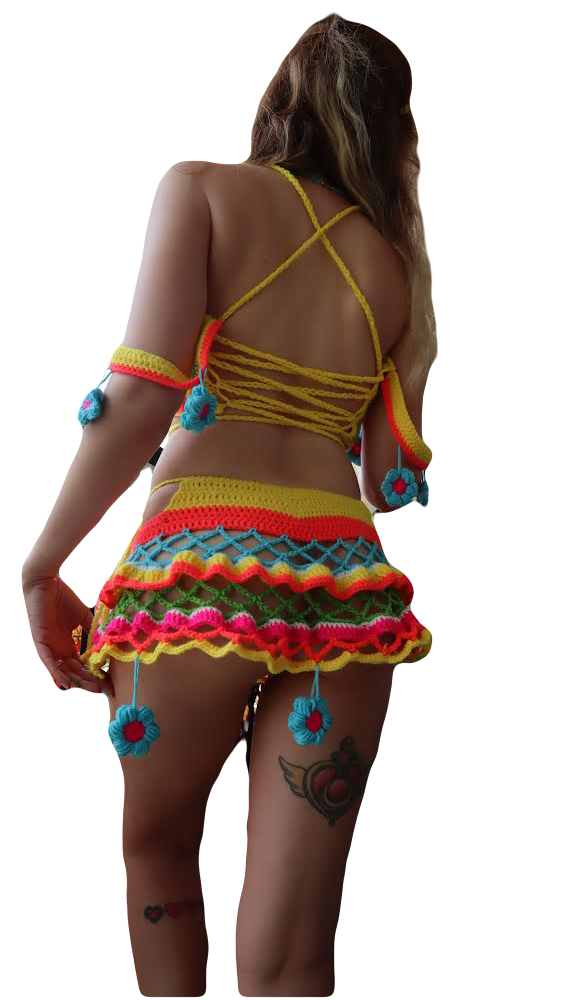 Christa’s Flower Bralette - DIY Crochet Festival Top PDF Pattern