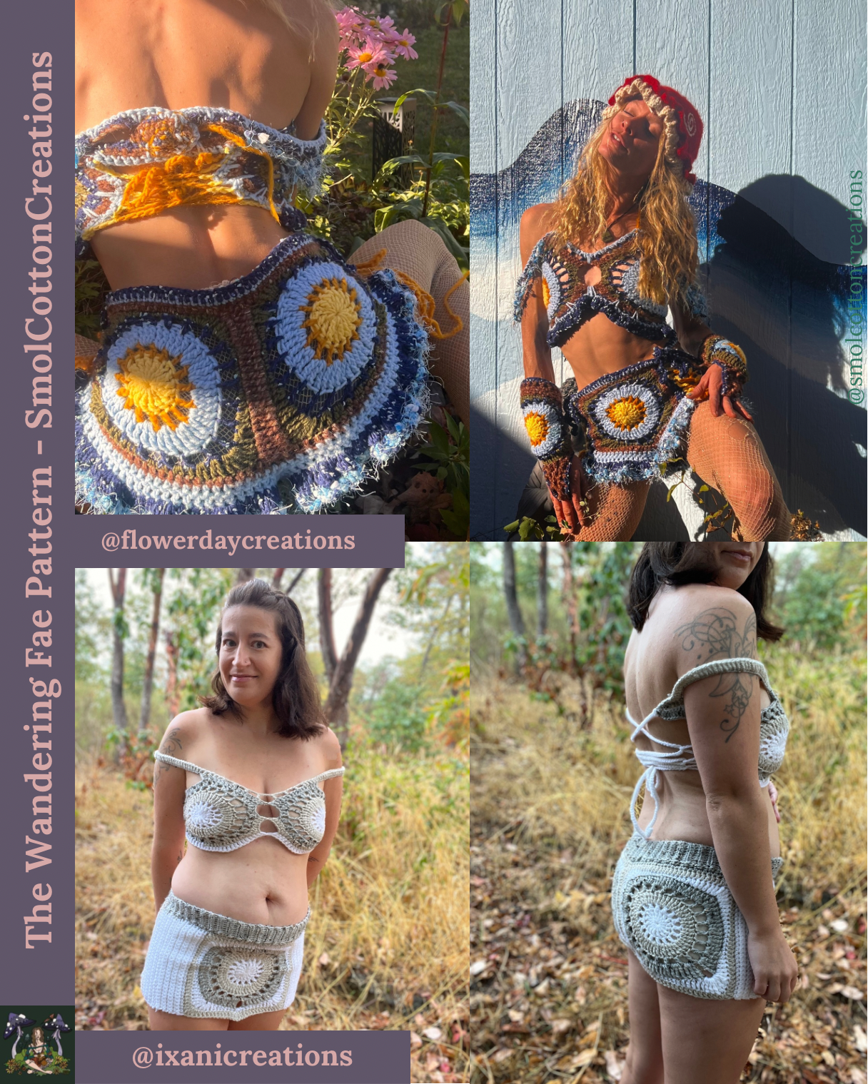 The Wandering Fae Shorts/Skirt - DIY Crochet Festival Bottoms PDF Pattern