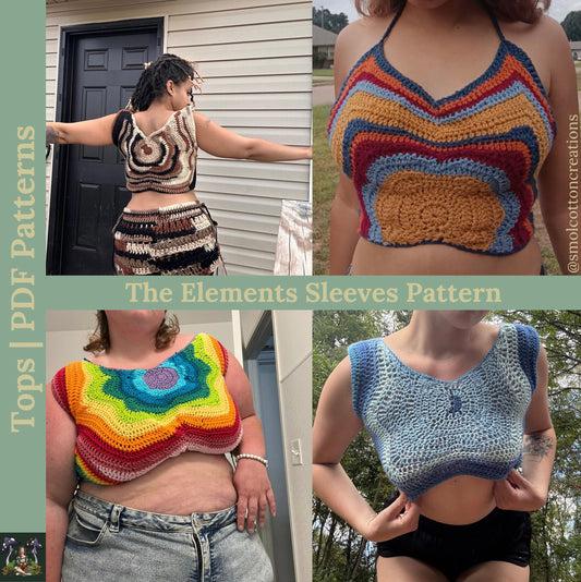 The Wanderer Crop Top - DIY Crochet Festival Top PDF Pattern