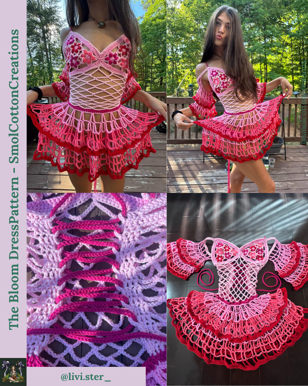 The Bloom Dress - DIY Crochet Festival Dress PDF Pattern