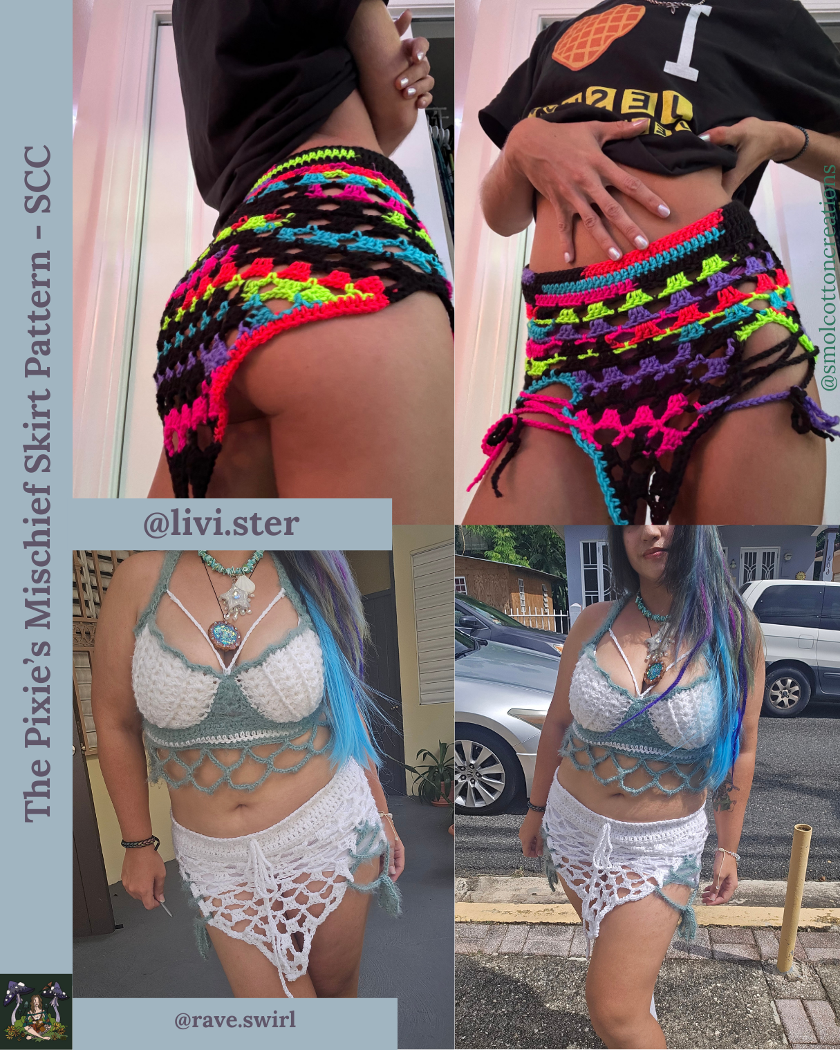 The Pixie’s Mischief Skirt - DIY Crochet Festival Skirt PDF Pattern