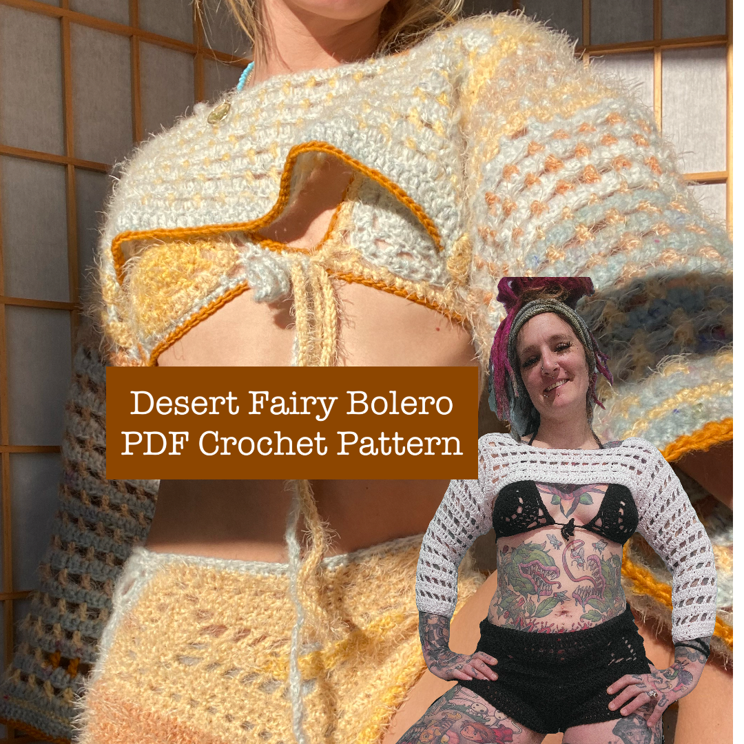 Desert Fairy Bolero - DIY Crochet Festival Bolero/Shrug PDF Pattern