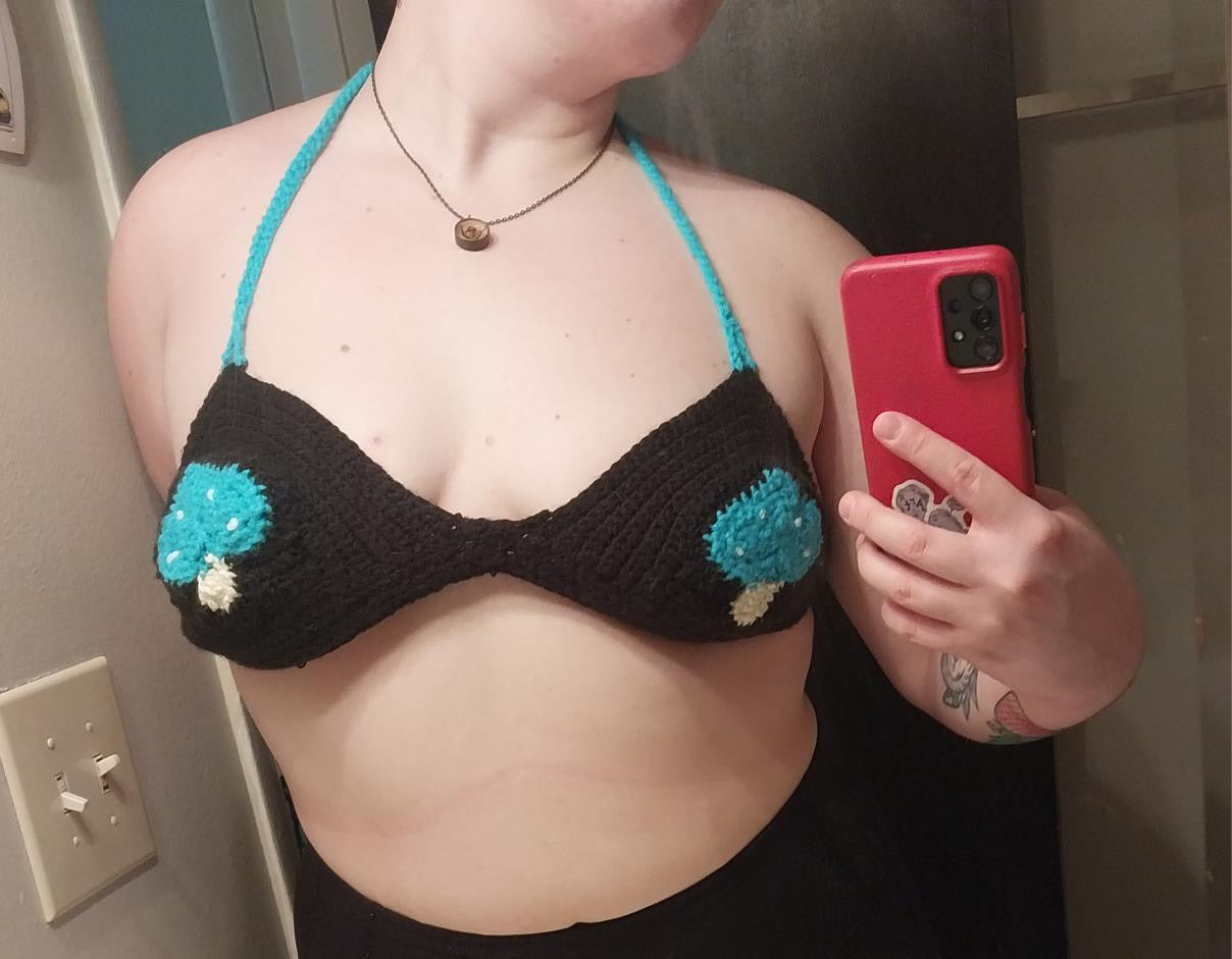 A Fairy’s Mushroom Top - DIY Crochet Festival Crop Top PDF Pattern