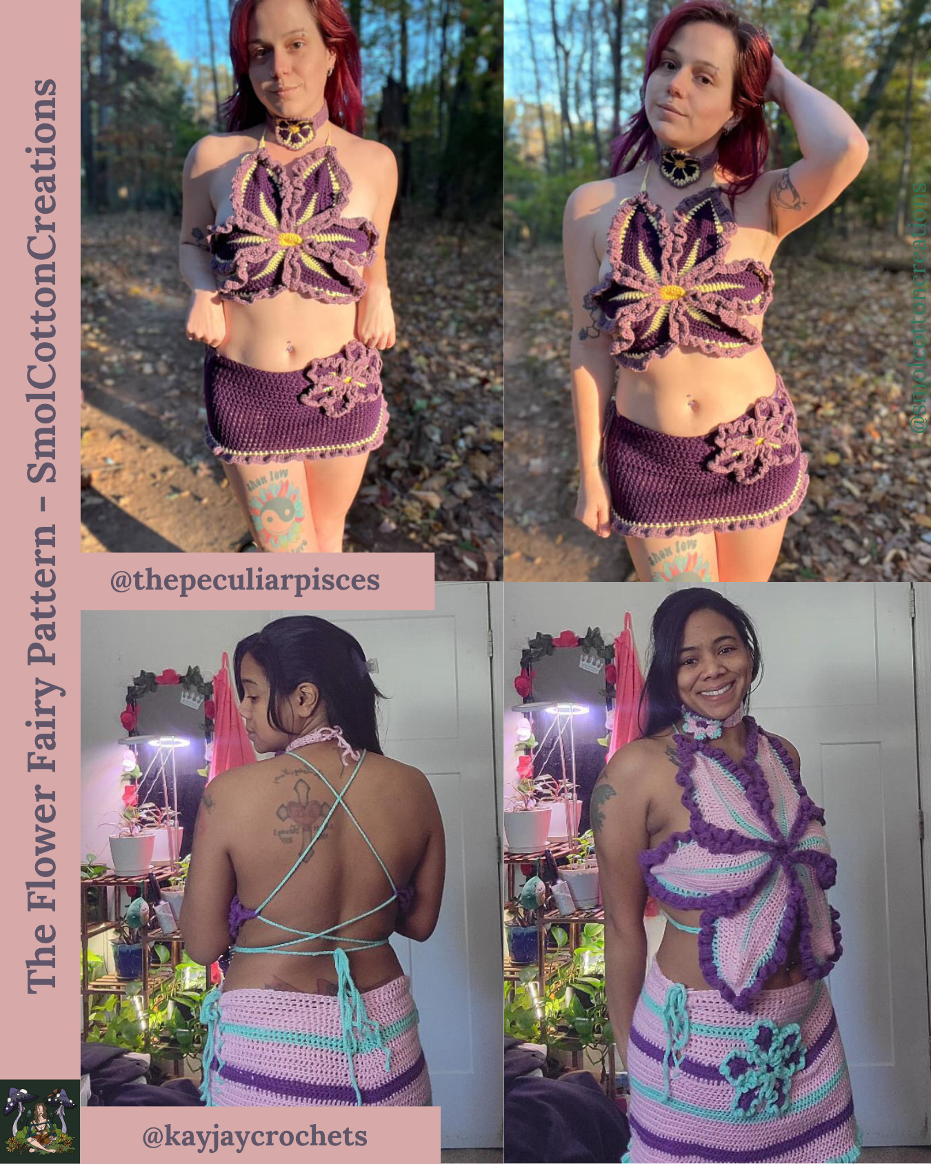 The Flower Fairy Top - DIY Crochet Festival Top PDF Pattern