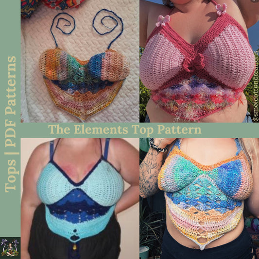 The Elements Top - DIY Crochet Festival Top PDF Pattern