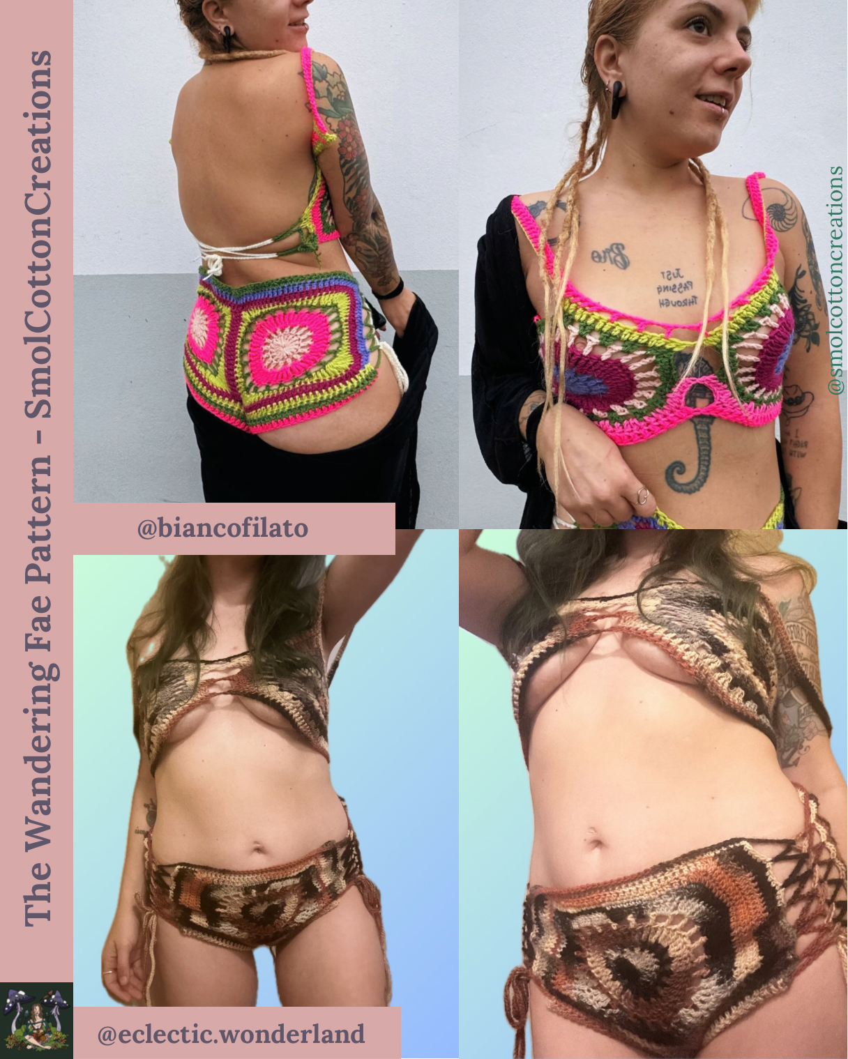 The Wandering Fae Shorts/Skirt - DIY Crochet Festival Bottoms PDF Pattern