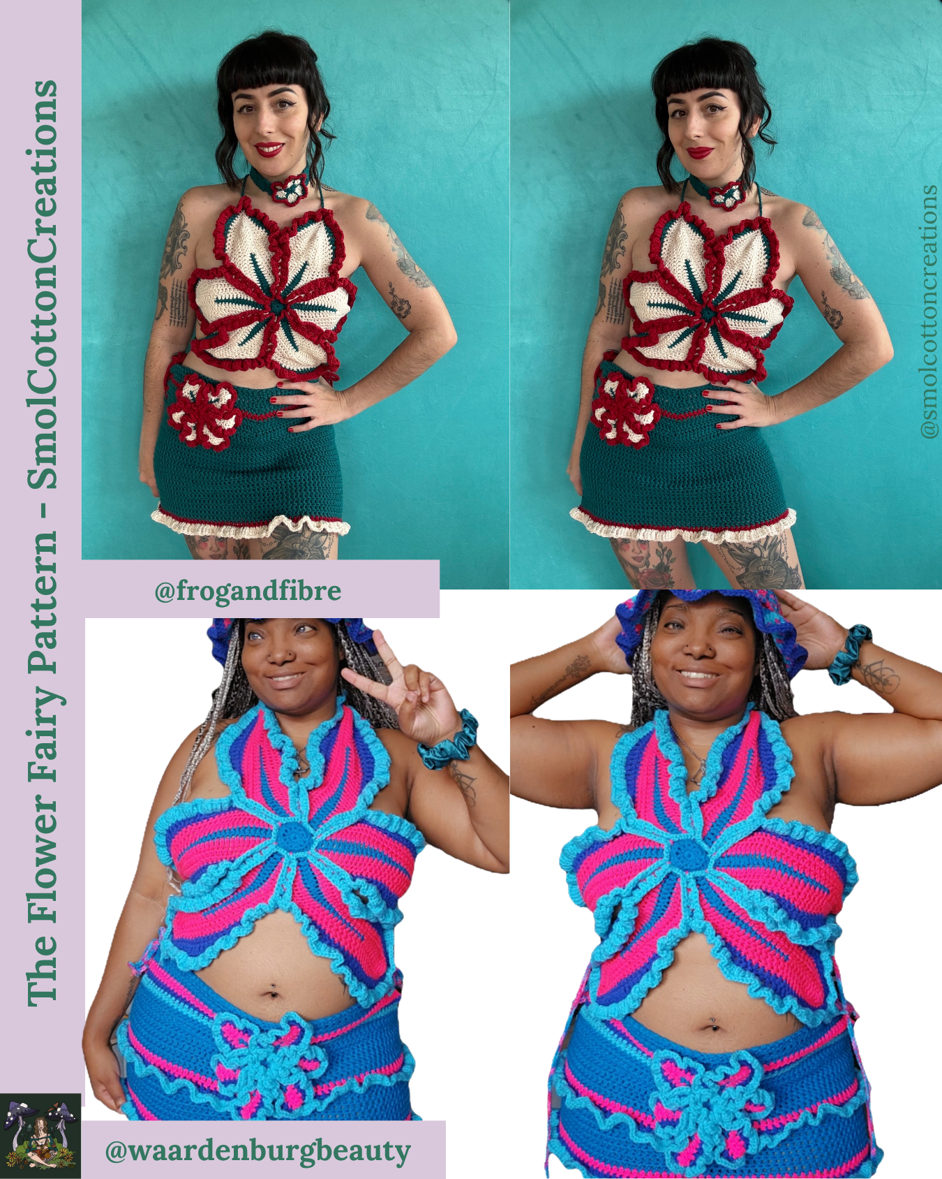 The Flower Fairy Top - DIY Crochet Festival Top PDF Pattern