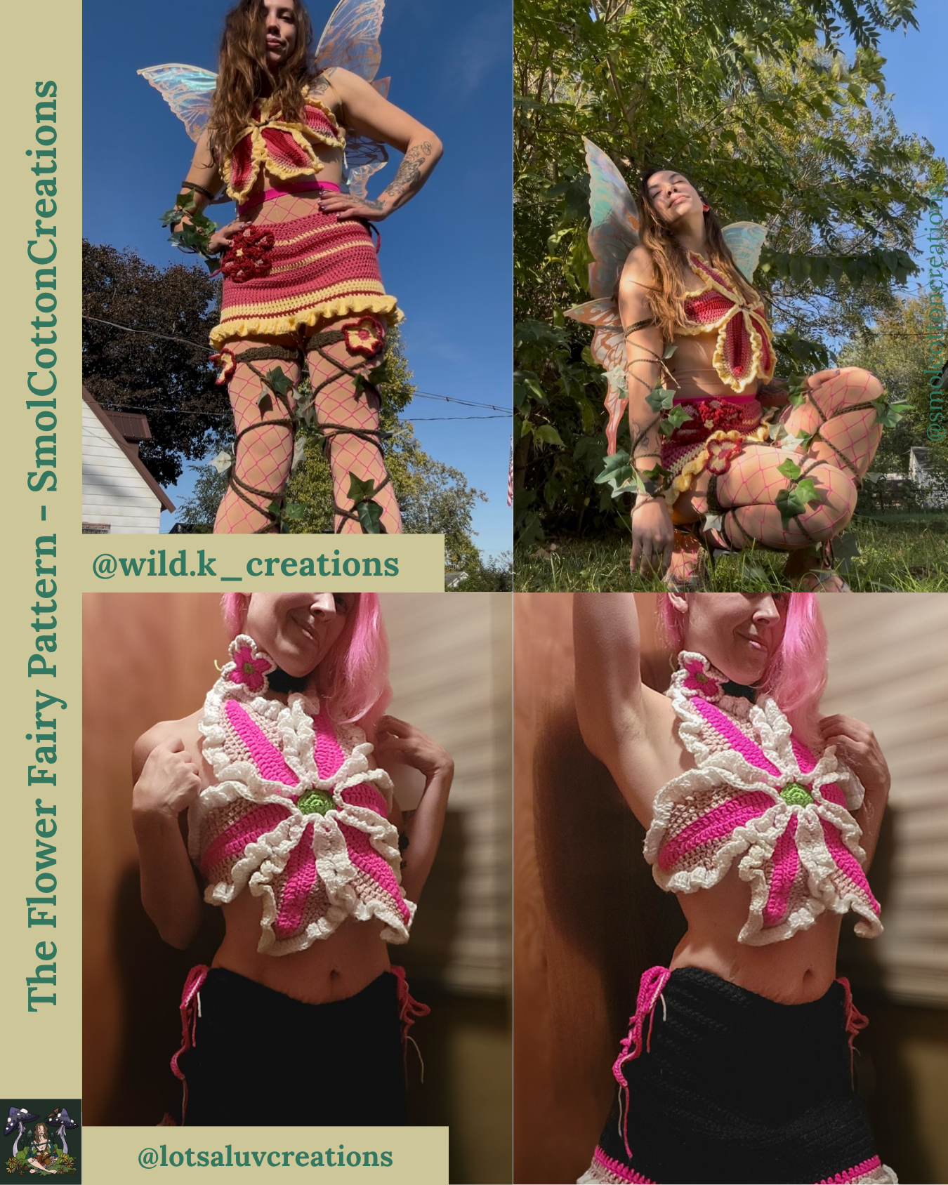 The Flower Fairy Top - DIY Crochet Festival Top PDF Pattern