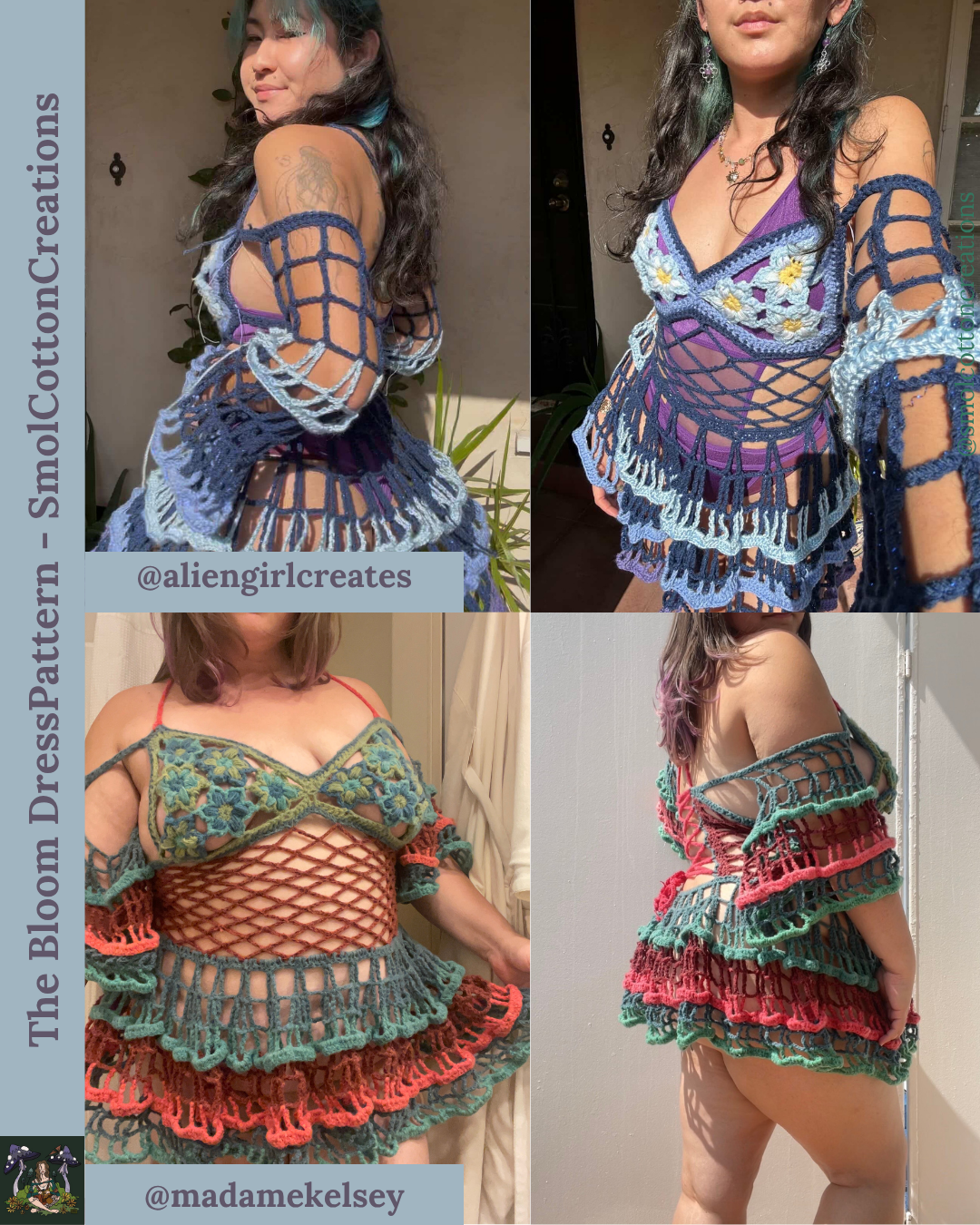 The Bloom Dress - DIY Crochet Festival Dress PDF Pattern