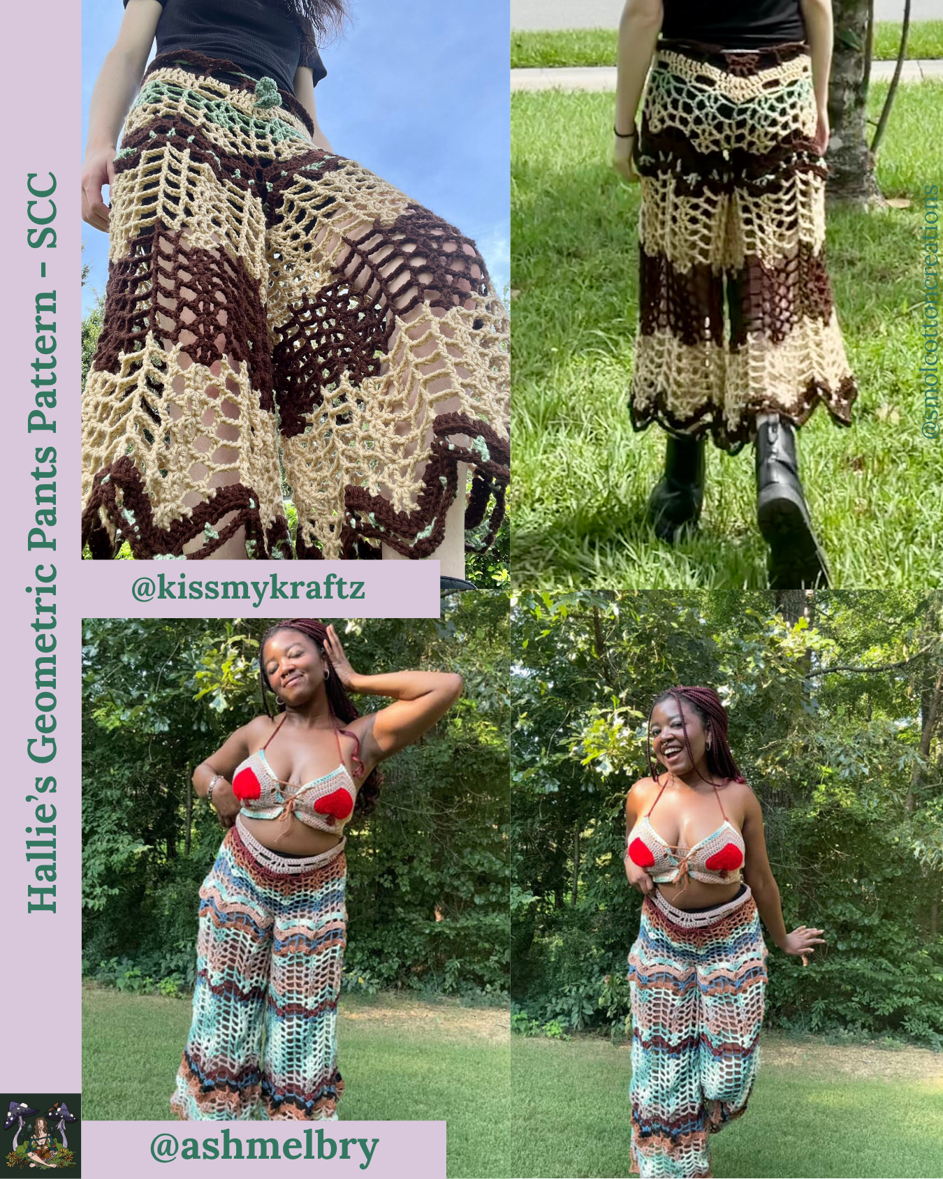 Hallie’s Geometric Pants/Shorts - DIY Crochet Festival Pants PDF Pattern