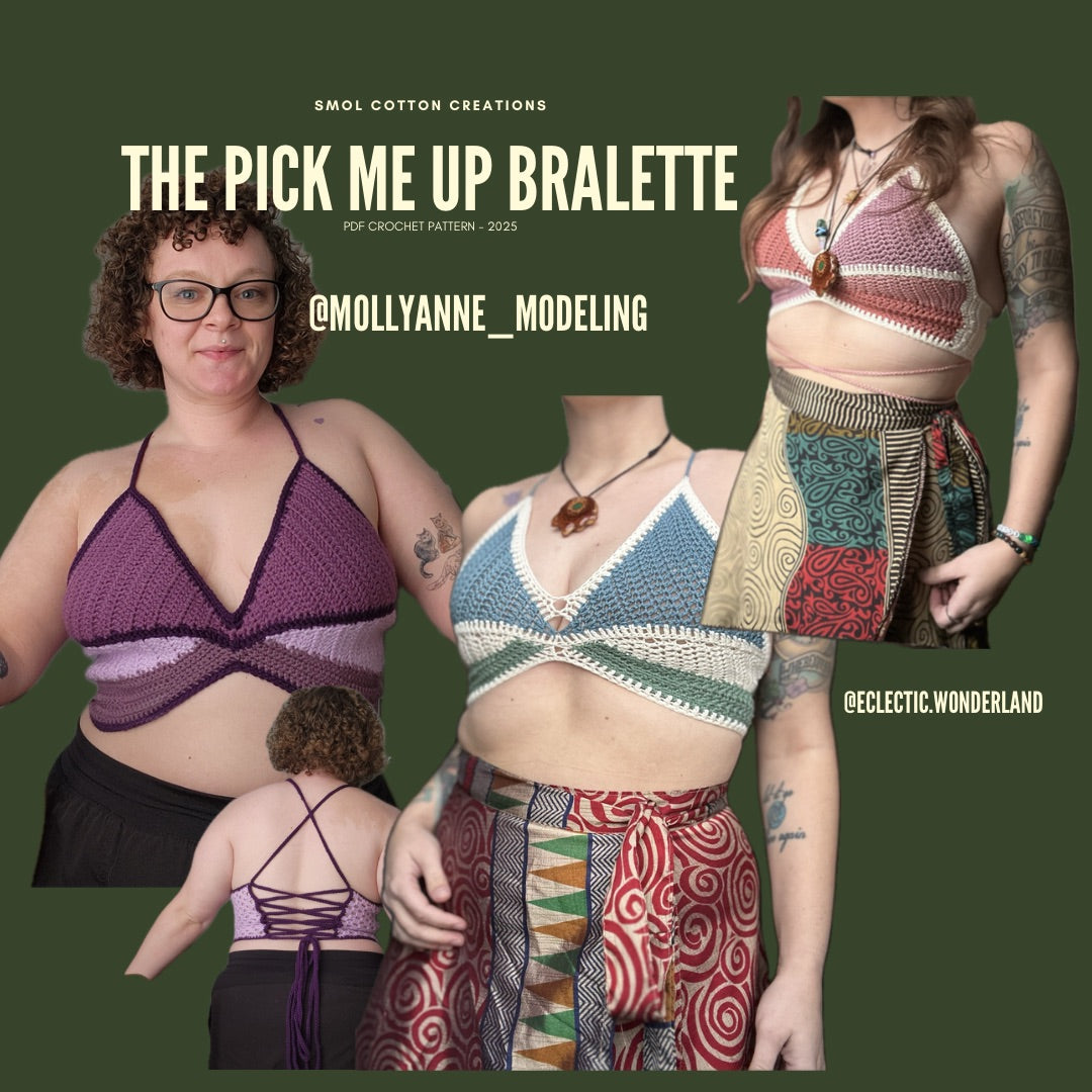 The Pick Me Up Bralette - DIY Crochet Festival Top PDF Pattern