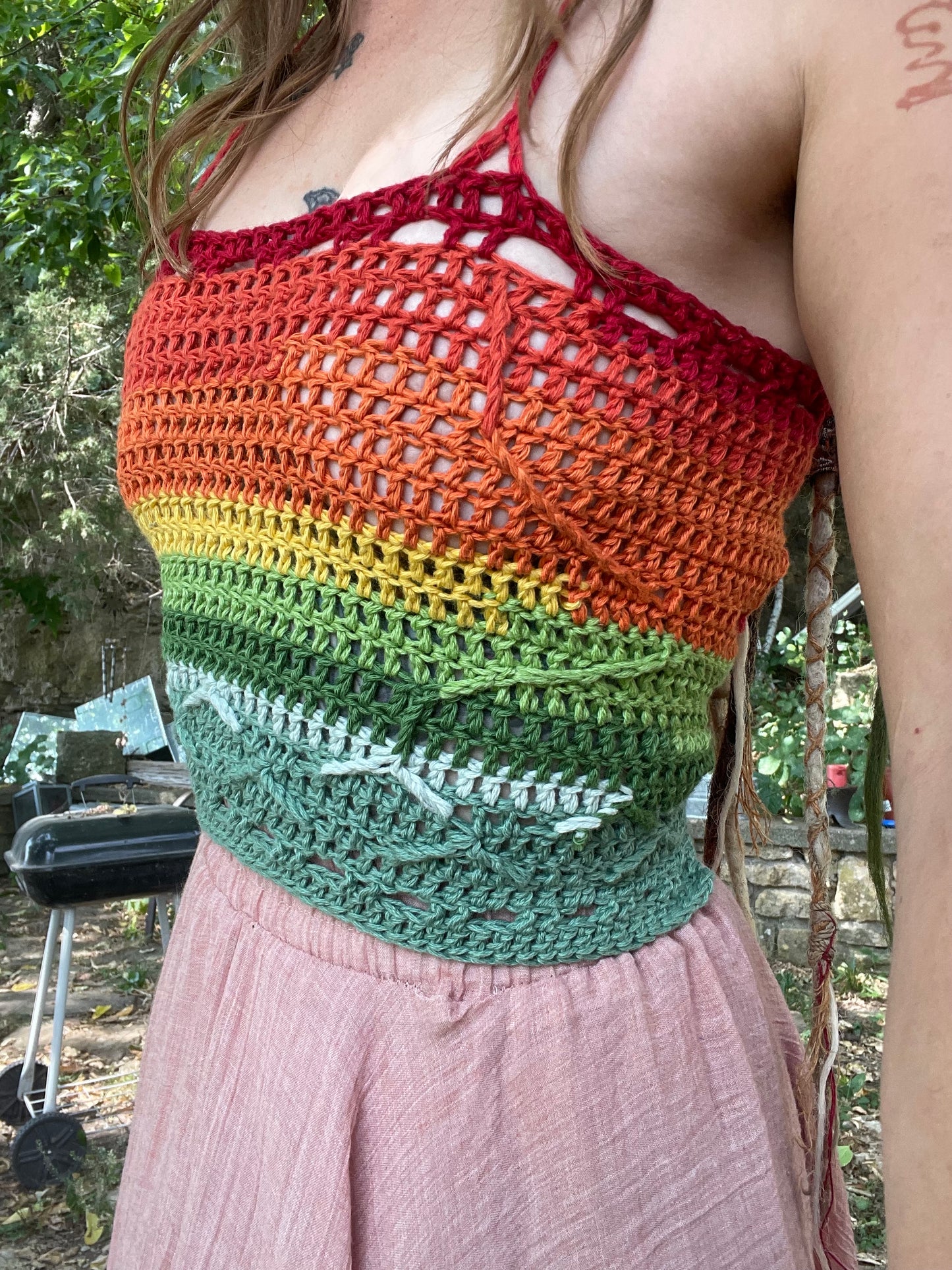 Xs/sm rainbow corset top