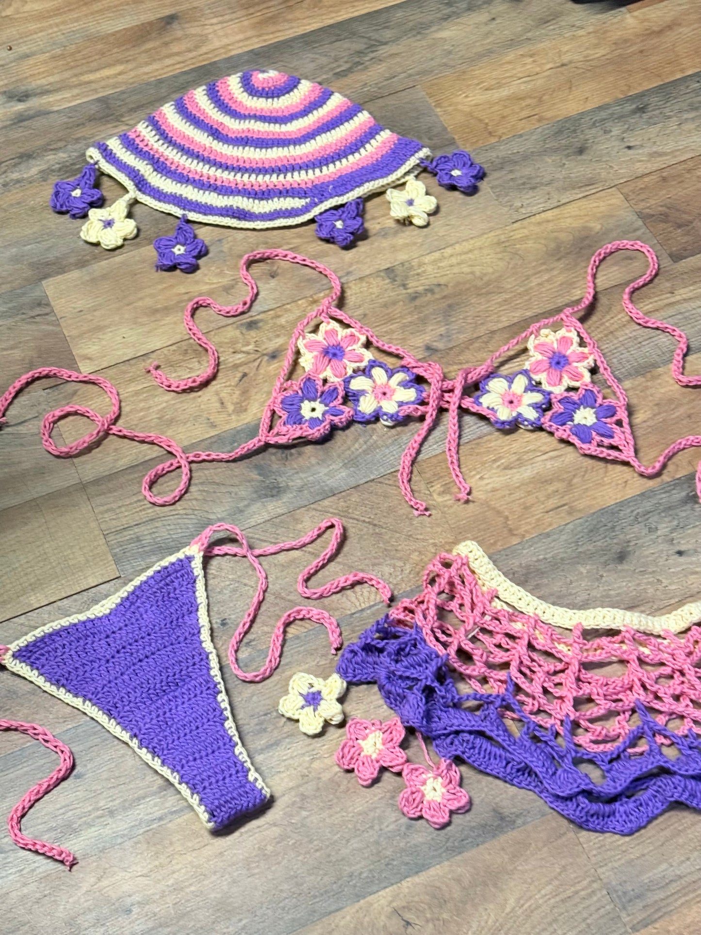 Crochet Flower 4P (XS/SM)