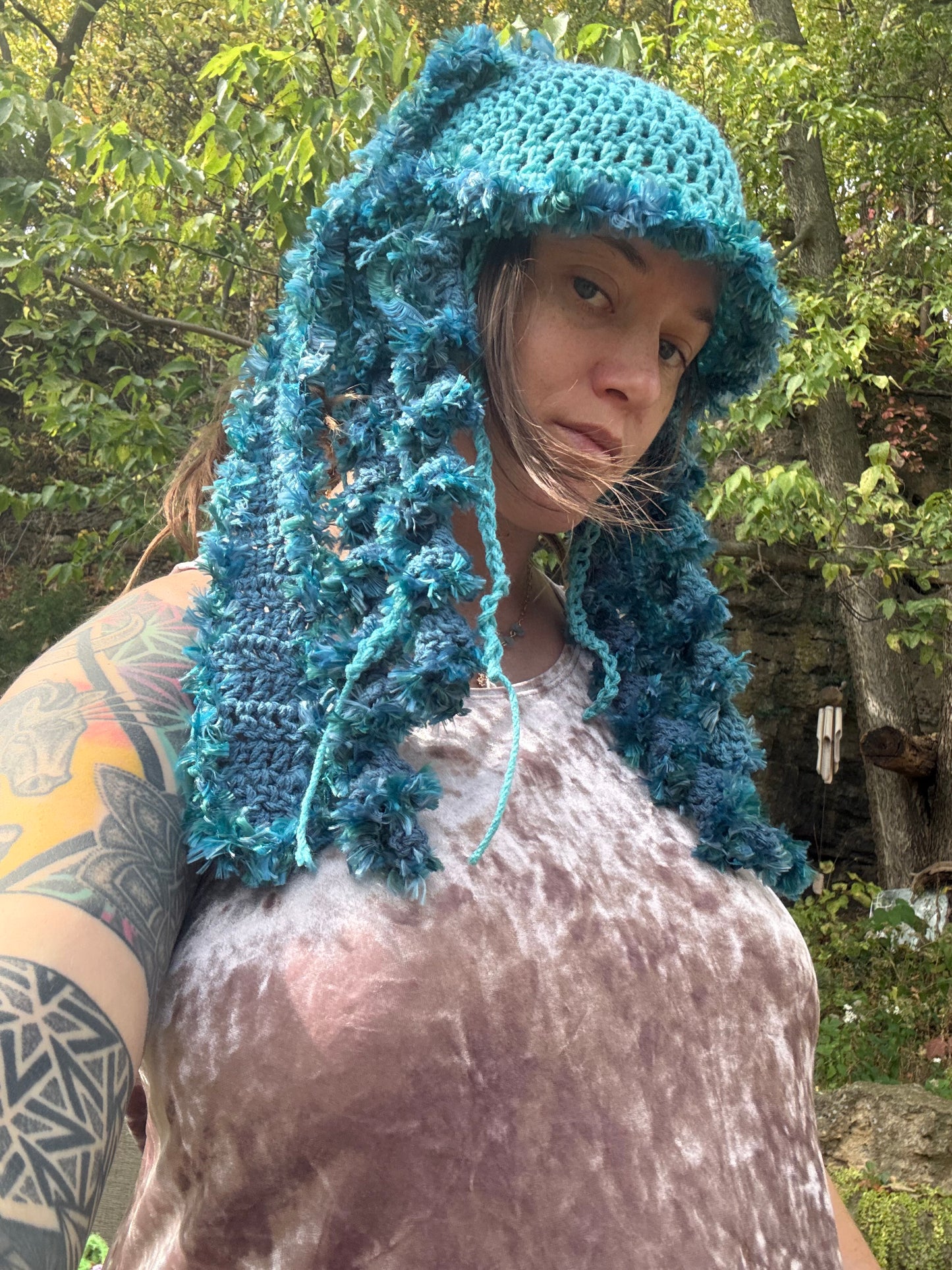 Blue Jelly Rabbit Bucket Hat