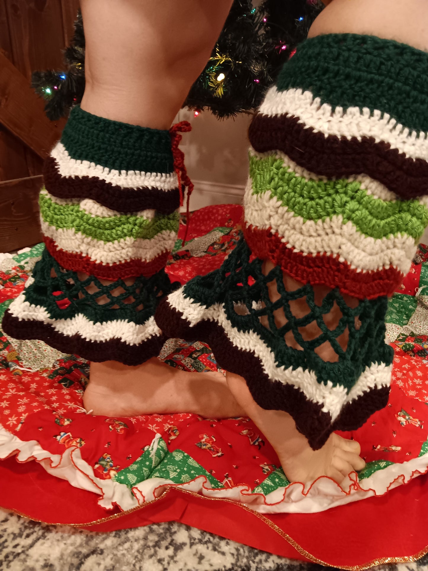 Belle Tiered Sleeve Leg/Arm Warmer - DIY Crochet Fairycore Sleeves and Leg Warmers Festival PDF Pattern