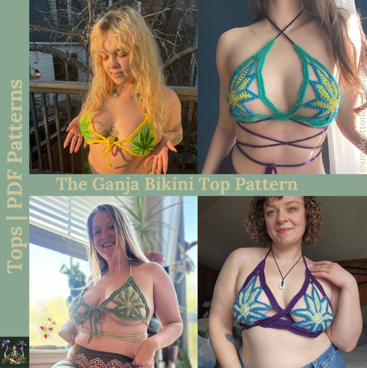 Ganja Bikini - DIY Crochet Festival Top PDF Pattern