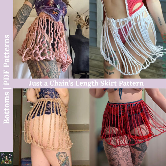 "It’s Just a Chain’s Length" Crochet Skirt - DIY Crochet Festival Skirt PDF Pattern