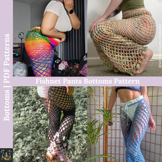 Fishnet Pants - DIY Crochet Festival Pants PDF Pattern