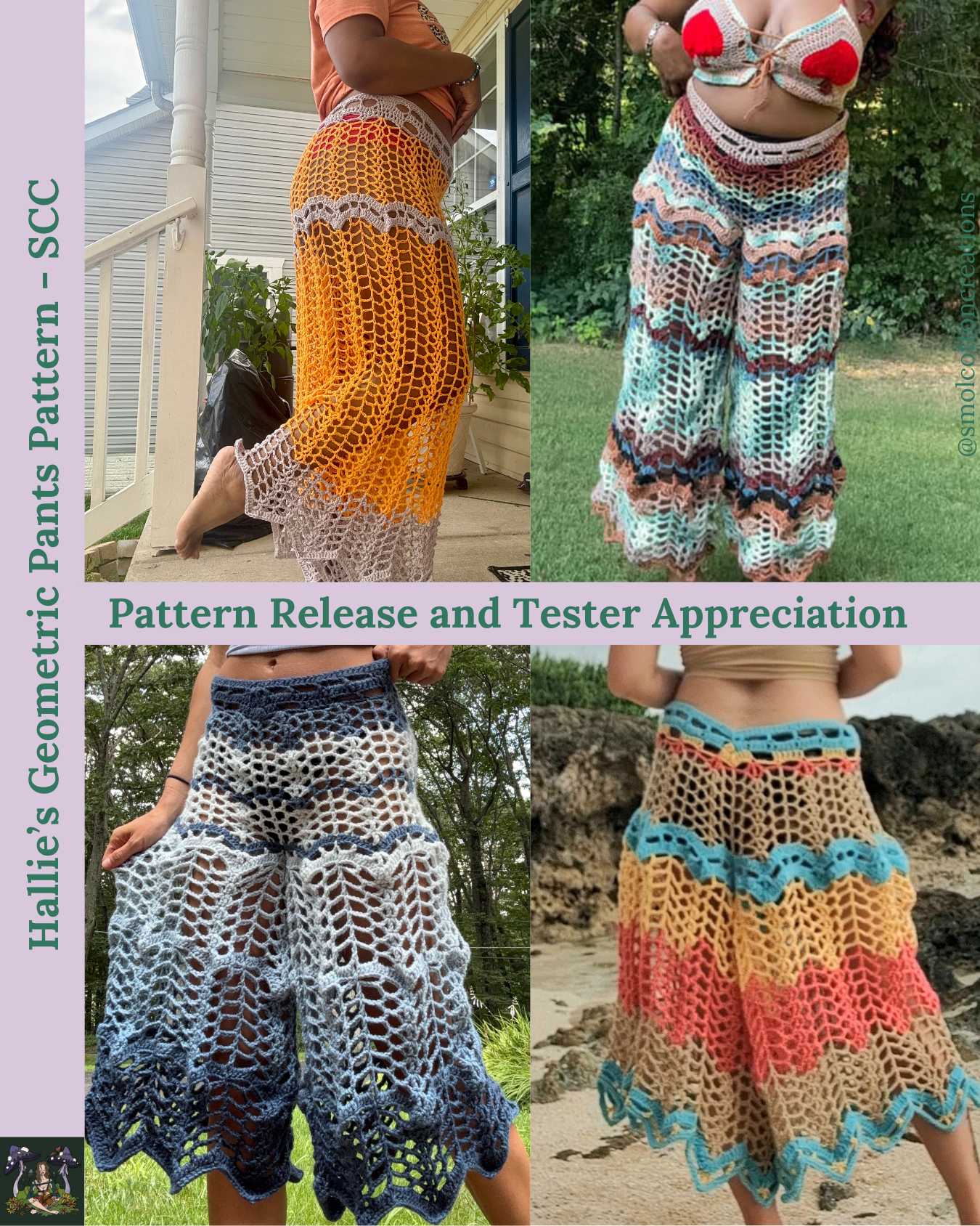 Hallie’s Geometric Pants/Shorts - DIY Crochet Festival Pants PDF Pattern