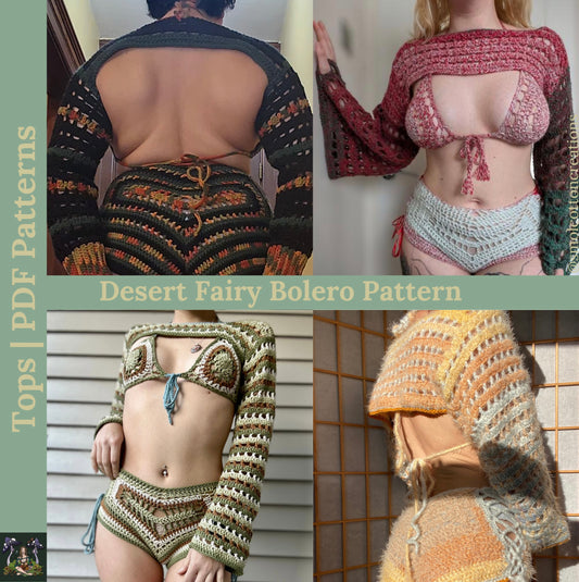 Desert Fairy Bolero - DIY Crochet Festival Bolero/Shrug PDF Pattern