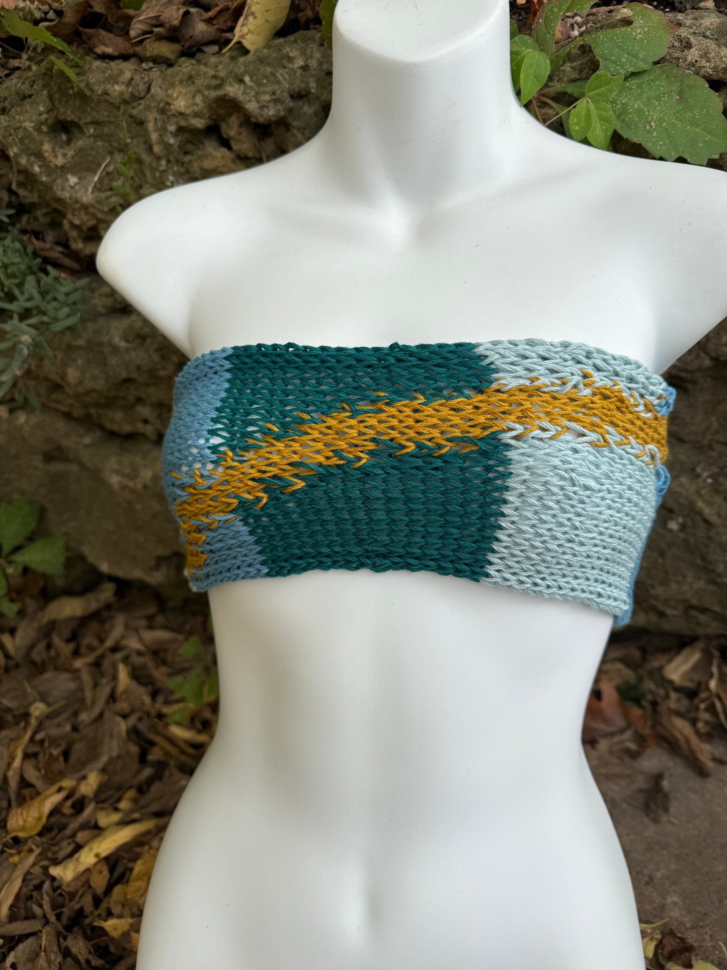 Experimental Nostalgic Knit Bandeau (Sm-M)