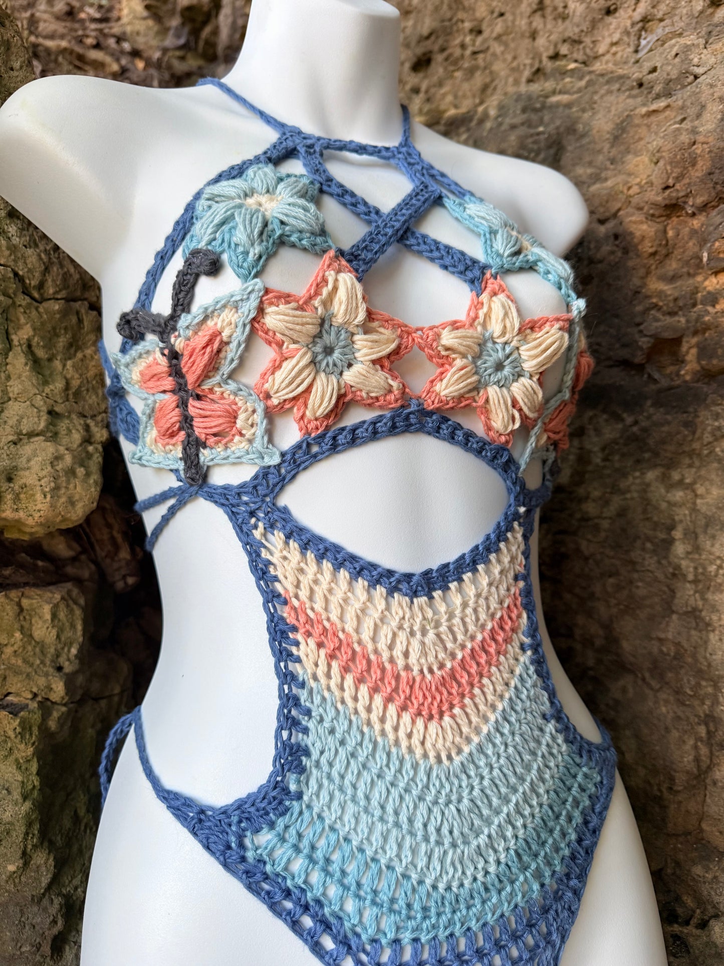 By the Sea Jungle Goddess Bodysuit XS
