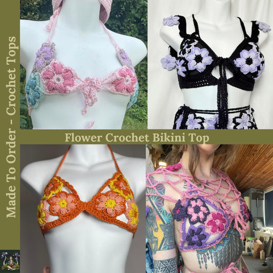 MTO - Flower Crochet Bikini