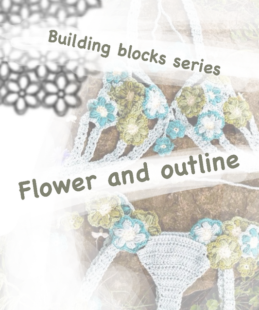 Building Blocks Series 1: Flower and Outline Video Crochet Applique Pattern