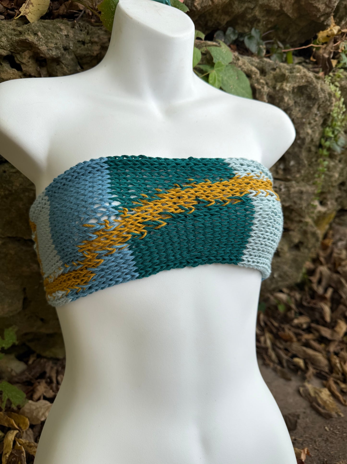 Experimental Nostalgic Knit Bandeau (Sm-M)