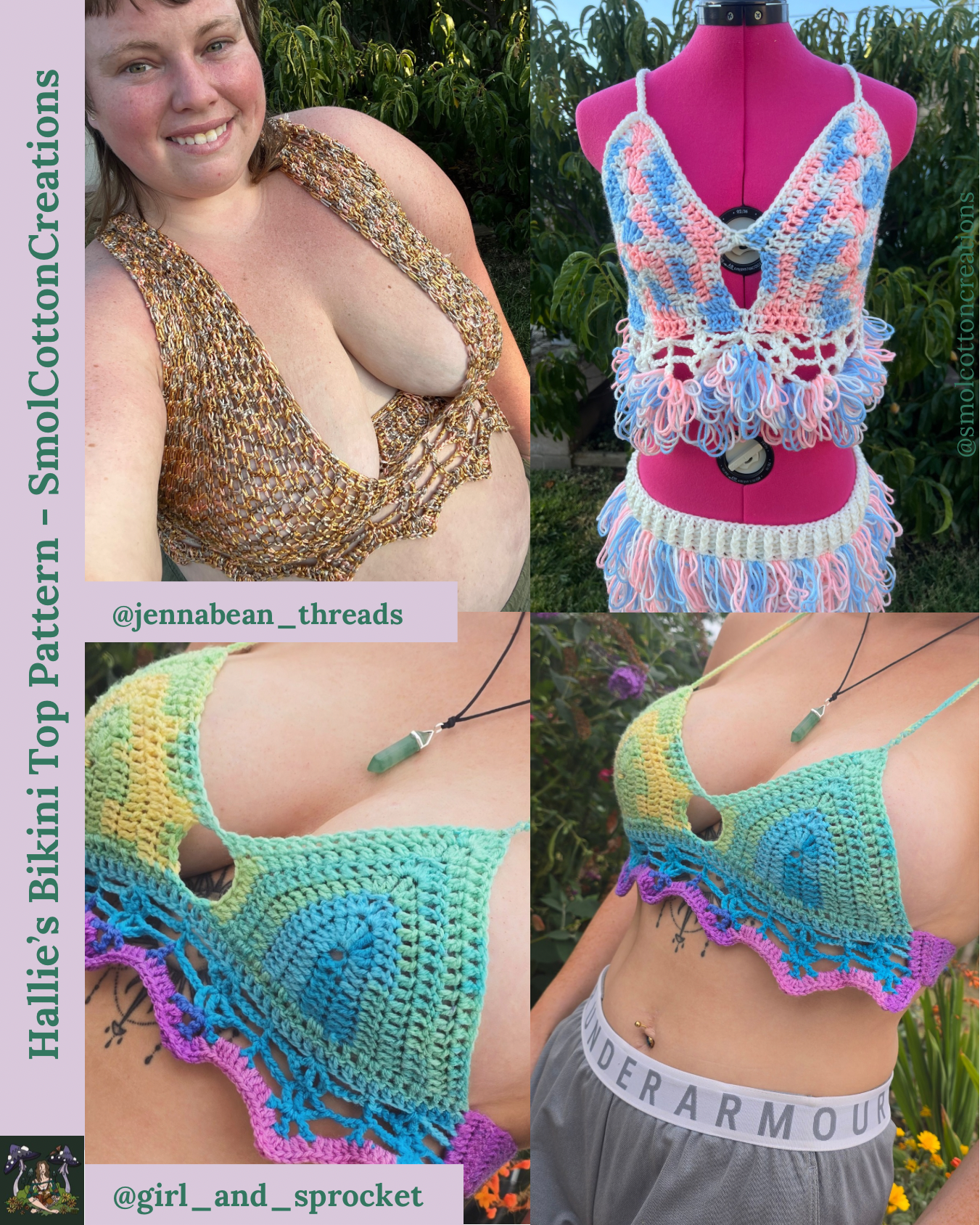 Hallie’s Bikini Top - DIY Crochet Festival Top PDF Pattern