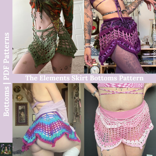The Elements Skirt - DIY Crochet Festival Skirt PDF Pattern