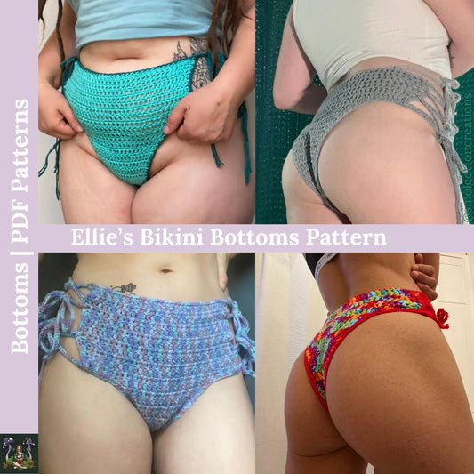 Ellie’s High-Waisted Bikini Bottoms - DIY Crochet Bikini Bottoms PDF Crochet Pattern
