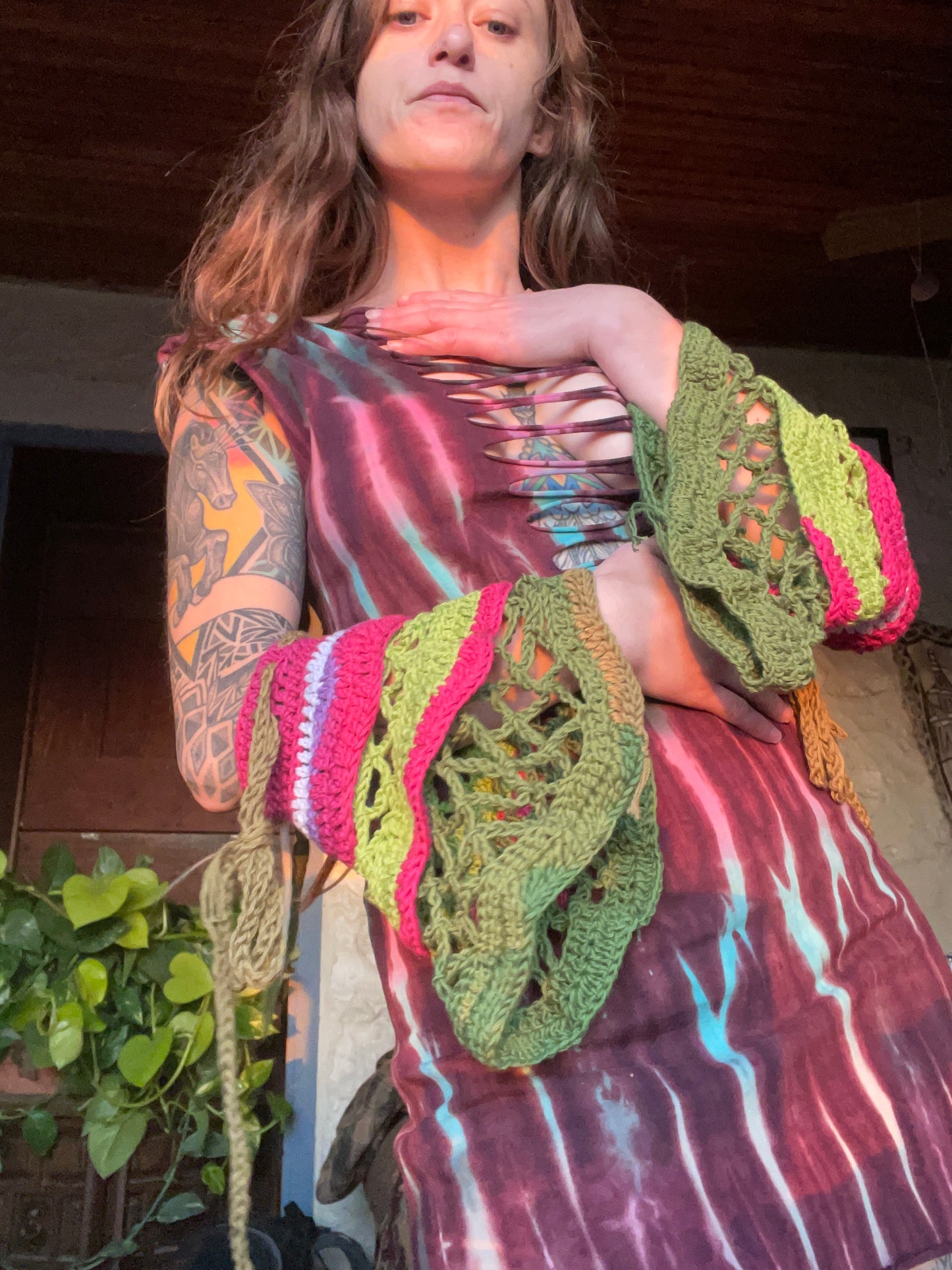 Belle Tiered Sleeve Leg/Arm Warmer - DIY Crochet Fairycore Sleeves and Leg Warmers Festival PDF Pattern