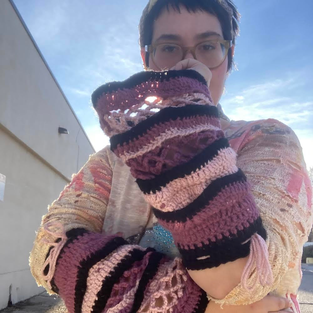 Belle Tiered Sleeve Leg/Arm Warmer - DIY Crochet Fairycore Sleeves and Leg Warmers Festival PDF Pattern