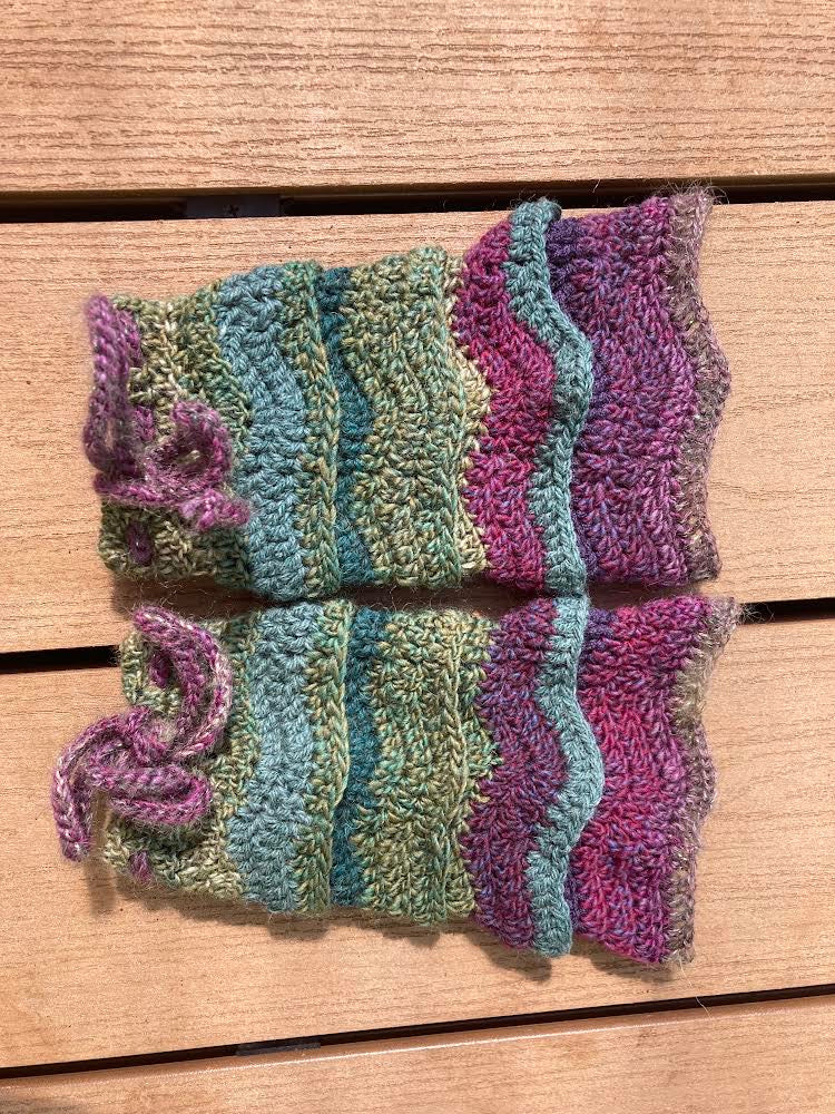 Belle Tiered Sleeve Leg/Arm Warmer - DIY Crochet Fairycore Sleeves and Leg Warmers Festival PDF Pattern