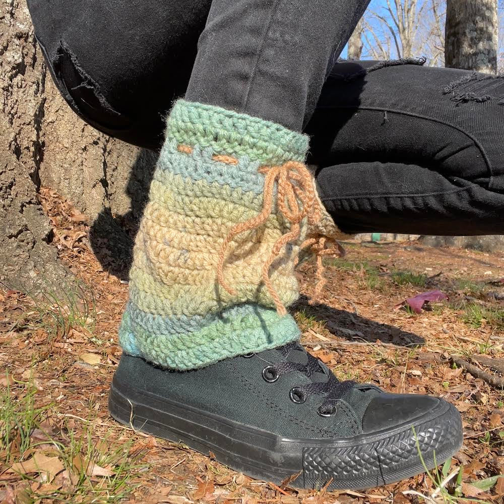 Belle Tiered Sleeve Leg/Arm Warmer - DIY Crochet Fairycore Sleeves and Leg Warmers Festival PDF Pattern