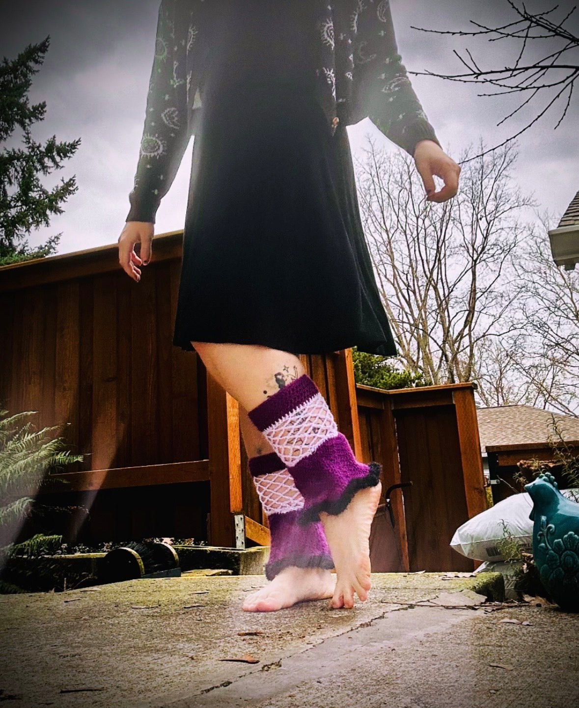 Belle Tiered Sleeve Leg/Arm Warmer - DIY Crochet Fairycore Sleeves and Leg Warmers Festival PDF Pattern