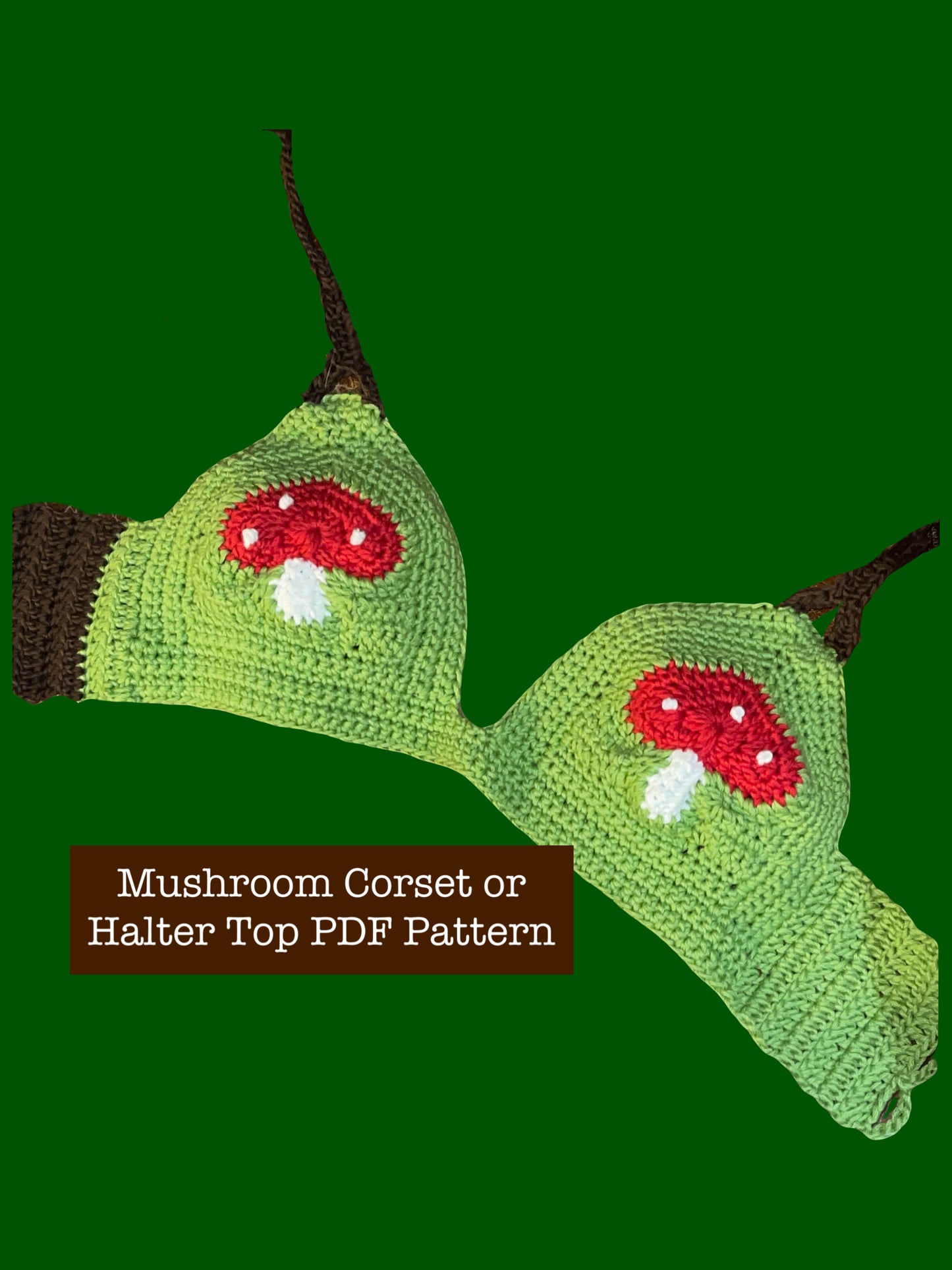 A Fairy’s Mushroom Top - DIY Crochet Festival Crop Top PDF Pattern