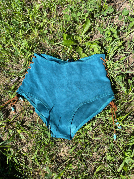 Suede J. Valentine High Waist Bikini Bottoms