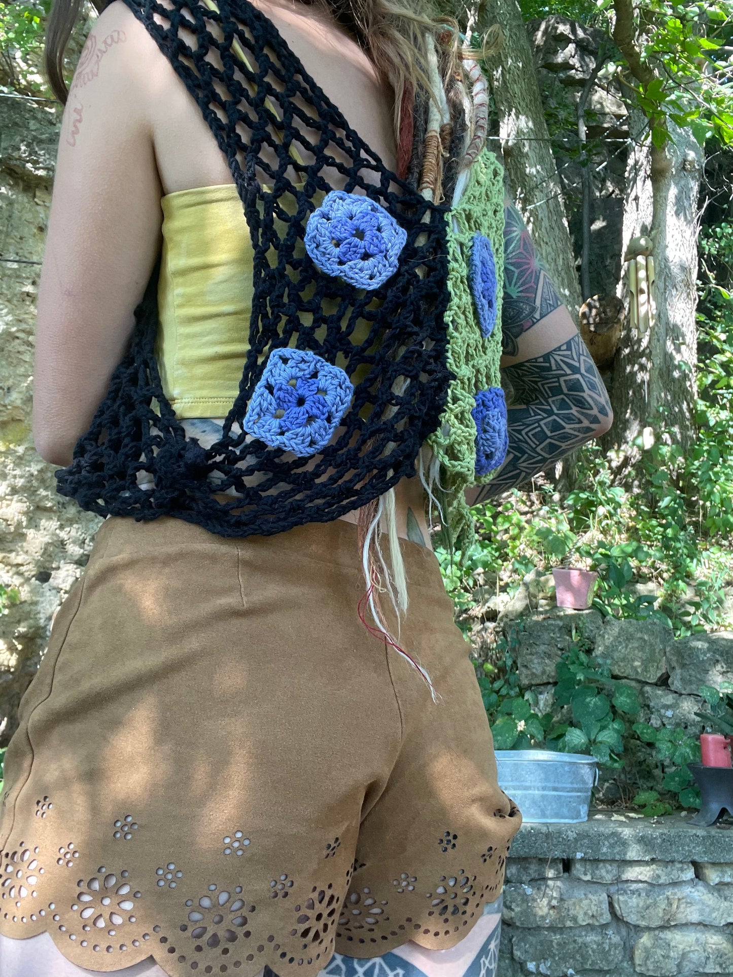 XL granny square vest