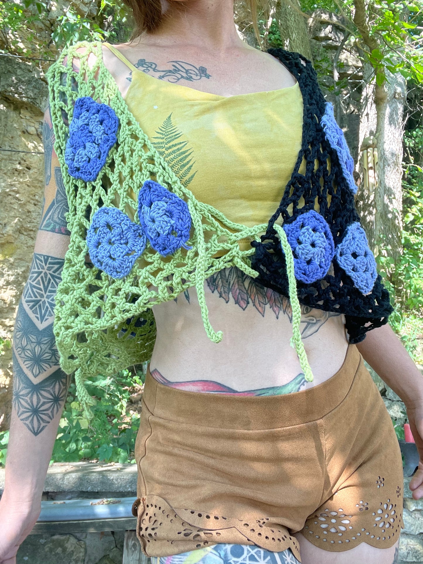 XL granny square vest