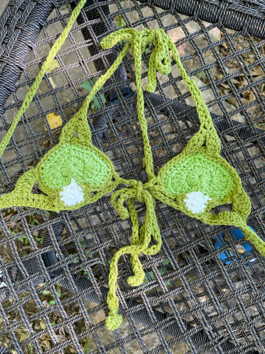 Wasabi mushroom bikini top