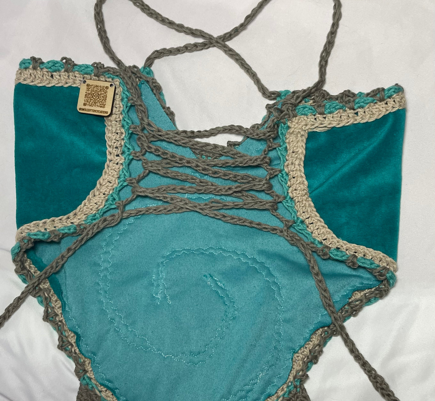 Yamaha (XS-M) - Handmade Crochet Ravewear Festival Clothing Set