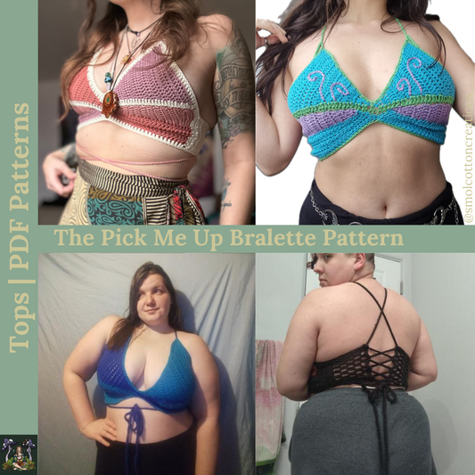 The Pick Me Up Bralette - DIY Crochet Festival Top PDF Pattern