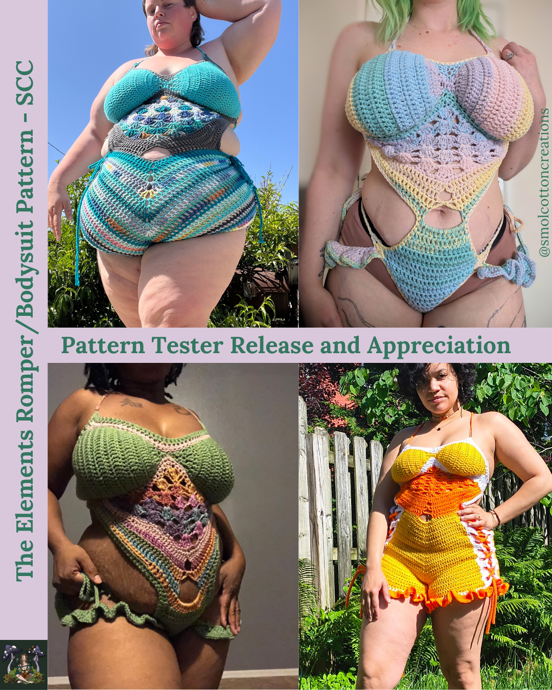 The Elements Romper/Bodysuit Pattern - DIY Crochet Bodysuit Festival Pattern