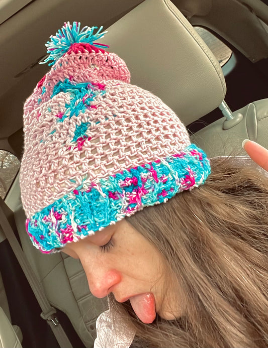 Trippy Lined Tip Hat