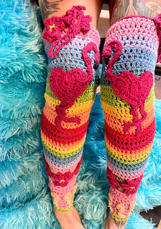 Flamingo Me Leg Warmers