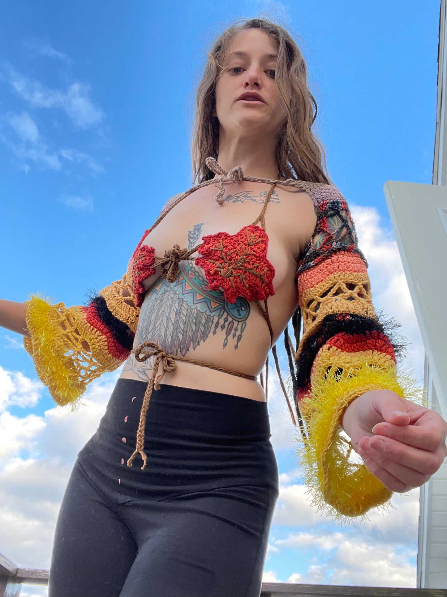 Candy Corn Bell Sleeves