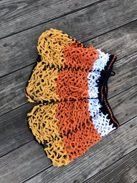 Candy Corn Mesh Skirt